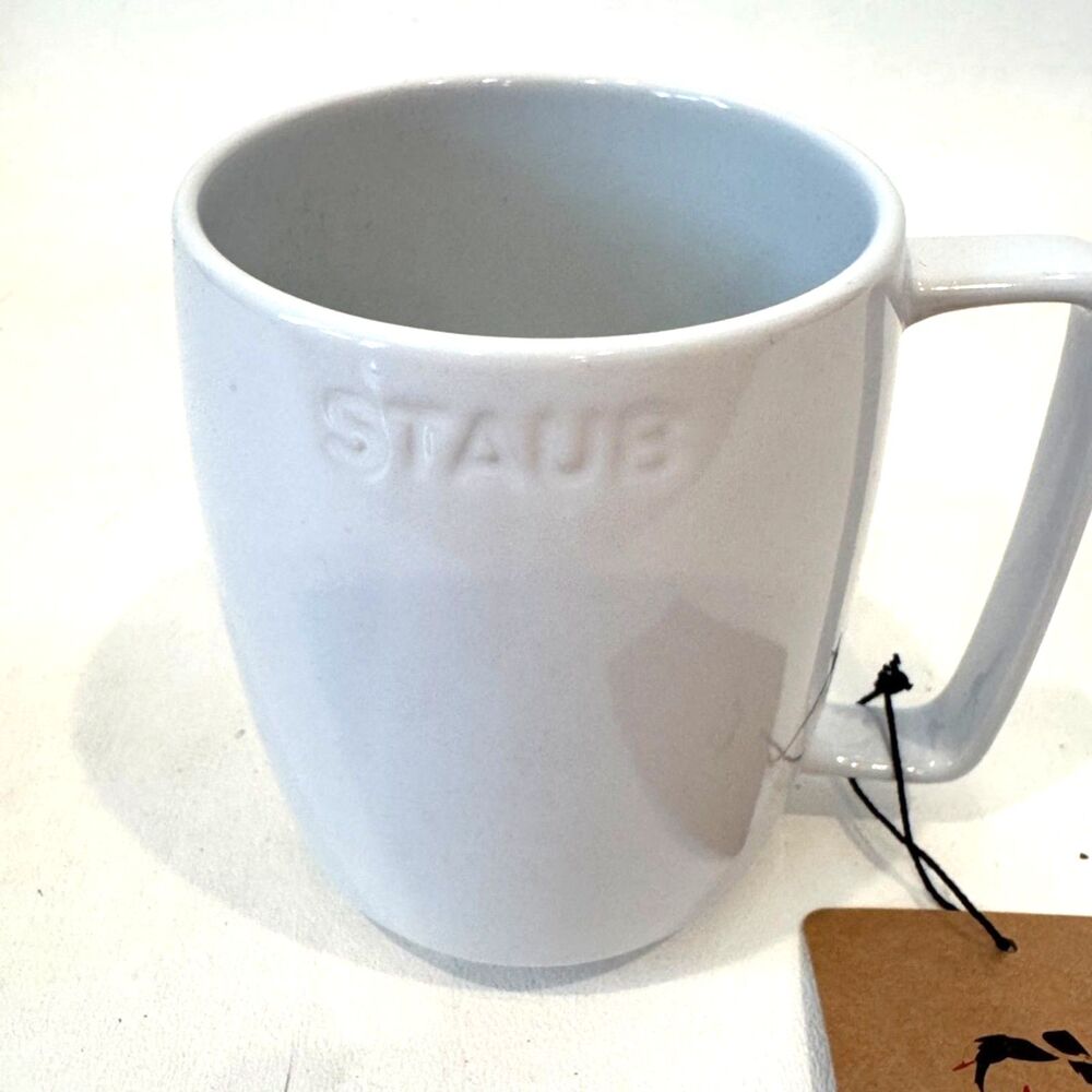 Staub White Coffee/Tea Mug Ceramic 16oz/475ml Basic Classic Neutral
